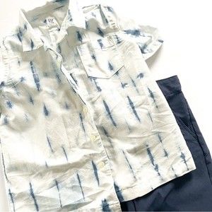 Boys Gap Cat & Jack Matching Blue White outfit Bundle Size 7